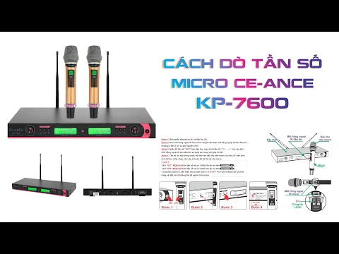 KP-7600 - Cách dò tần số micro 7600